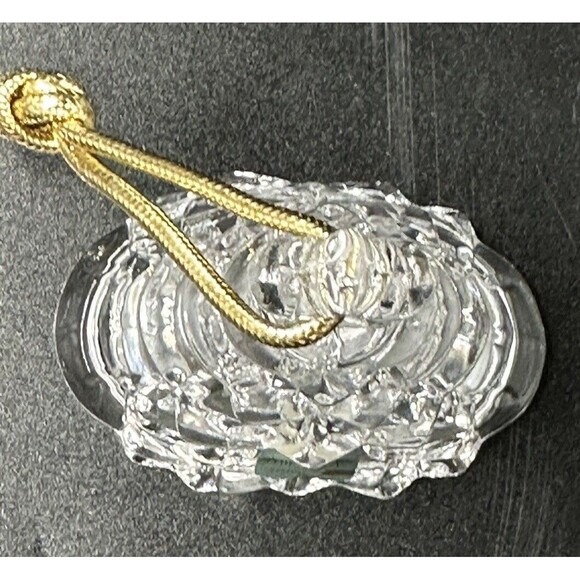 Lot of 3 Glass and Crystal Bells Mikasa Christmas Tree Bell Happy 5th Bell - Picture 13 of 16